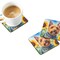 Edge Collections - Multicolor - Summer Island Car Coasters with Floral Design